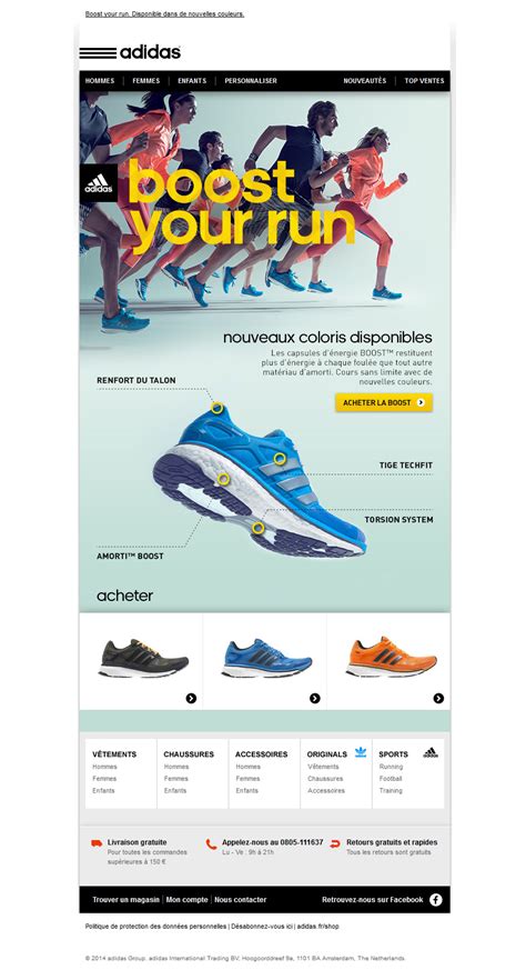 adidas newsletter sign up.